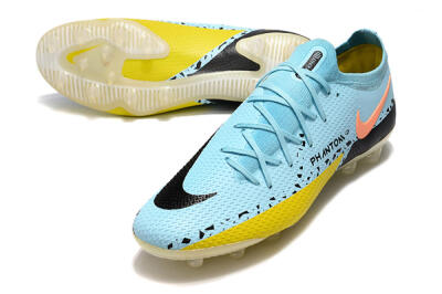 Nike Phantom GT Elite AG Artificial Grass Soccer Cleats - Blue/Yellow/Pink