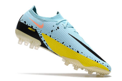 Nike Phantom GT Elite AG Artificial Grass Soccer Cleats - Blue/Yellow/Pink
