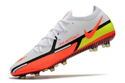 Nike Phantom GT Elite AG Artificial Grass Soccer Cleats - White/Black/Red/Yellow