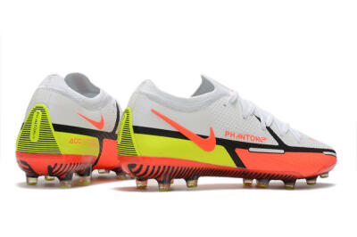Nike Phantom GT Elite AG Artificial Grass Soccer Cleats - White/Black/Red/Yellow