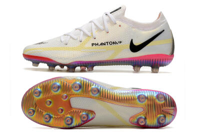Nike Phantom GT Elite AG Artificial Grass Soccer Cleats - White/Gold/Black
