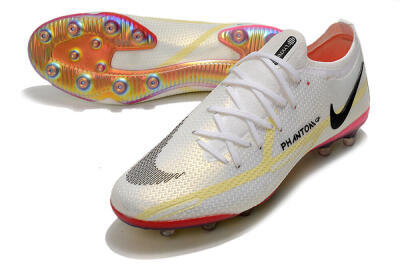 Nike Phantom GT Elite AG Artificial Grass Soccer Cleats - White/Gold/Black