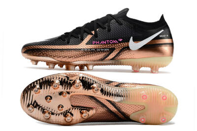 Nike Phantom GT Elite AG Artificial Grass Soccer Cleats - Gold/Black/White