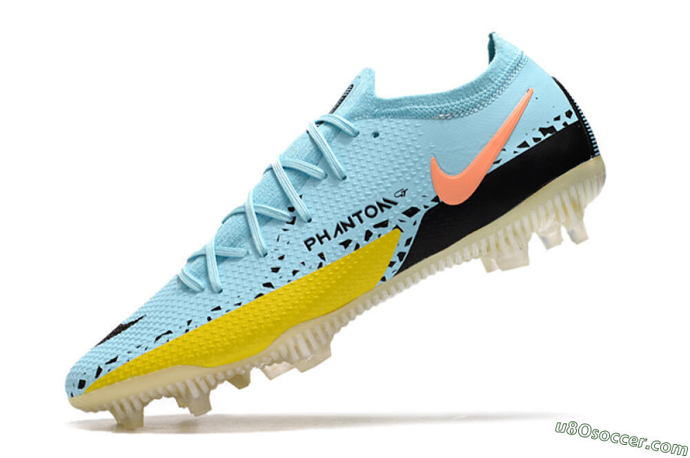 Phantom GT 2 Elite FG Firm Ground Soccer Cleats - Blue/Yellow/Pink 5