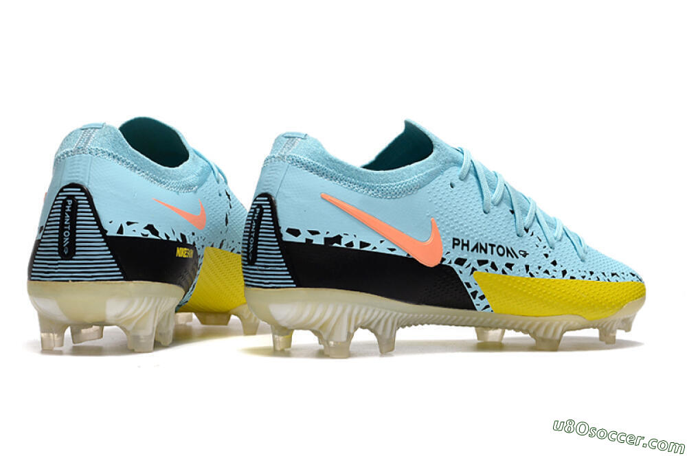 Phantom GT 2 Elite FG Firm Ground Soccer Cleats - Blue/Yellow/Pink 6