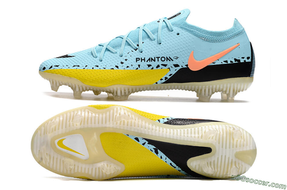 Phantom GT 2 Elite FG Firm Ground Soccer Cleats - Blue/Yellow/Pink 0