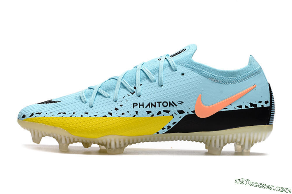 Phantom GT 2 Elite FG Firm Ground Soccer Cleats - Blue/Yellow/Pink 2