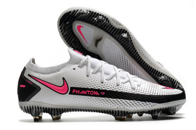 Nike Phantom GT Elite FG Firm Ground Soccer Cleats - White/Black/Pink
