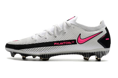 Nike Phantom GT Elite FG Firm Ground Soccer Cleats - White/Black/Pink