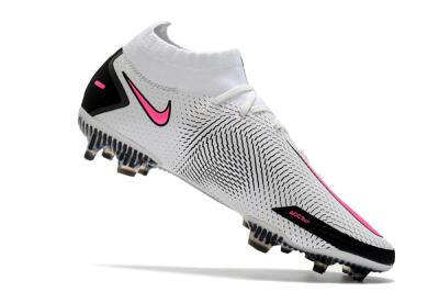 Nike Phantom GT DF Elite FG Firm Ground Soccer Cleats - White/Black/Pink