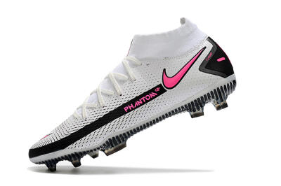 Nike Phantom GT DF Elite FG Firm Ground Soccer Cleats - White/Black/Pink