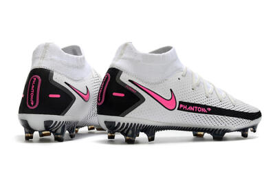Nike Phantom GT DF Elite FG Firm Ground Soccer Cleats - White/Black/Pink