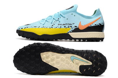 Nike Phantom GT Pro TF Artificial Turf Soccer Shoes - Blue/Yellow/Pink