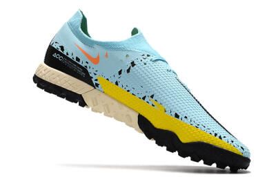Nike Phantom GT Pro TF Artificial Turf Soccer Shoes - Blue/Yellow/Pink