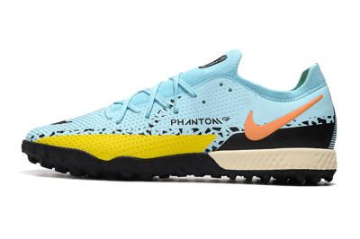 Nike Phantom GT Pro TF Artificial Turf Soccer Shoes - Blue/Yellow/Pink