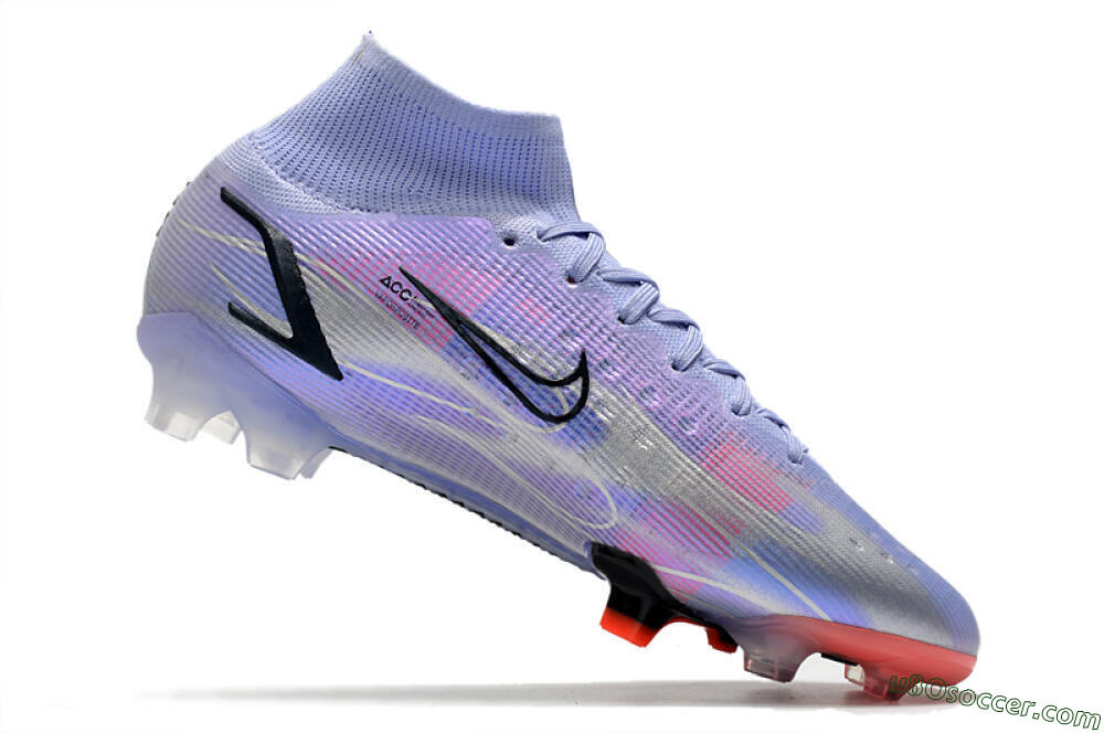 Nike Mercurial Superfly 8 Elite FG Firm Ground Soccer Cleats - Purple/Red/Black 4