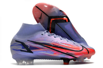 Nike Mercurial Superfly 8 Elite FG Firm Ground Soccer Cleats - Purple/Red/Black