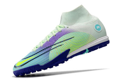 Nike Mercurial Superfly 8 Elite TF Artificial Turf Soccer Shoes - Jade/Yellow/Purple