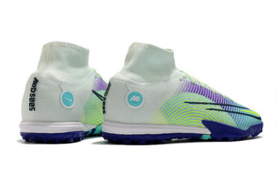 Nike Mercurial Superfly 8 Elite TF Artificial Turf Soccer Shoes - Jade/Yellow/Purple