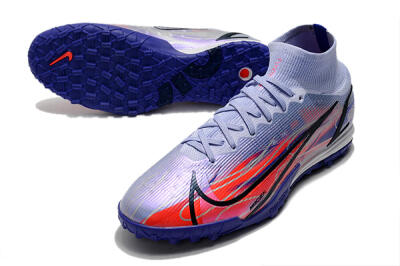 Nike Mercurial Superfly 8 Elite TF Artificial Turf Soccer Shoes - Blue/Red/Black
