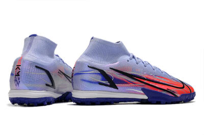 Nike Mercurial Superfly 8 Elite TF Artificial Turf Soccer Shoes - Blue/Red/Black