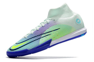 Nike Mercurial Superfly 8 Elite IC Indoor & Futsal Soccer Shoes - Jade/Yellow/Purple