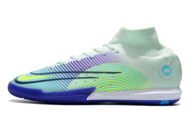 Nike Mercurial Superfly 8 Elite IC Indoor & Futsal Soccer Shoes - Jade/Yellow/Purple