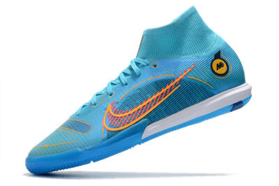 Nike Mercurial Superfly 8 Elite IC Indoor & Futsal Soccer Shoes - Blue/Red/Yellow