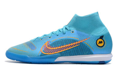 Nike Mercurial Superfly 8 Elite IC Indoor & Futsal Soccer Shoes - Blue/Red/Yellow