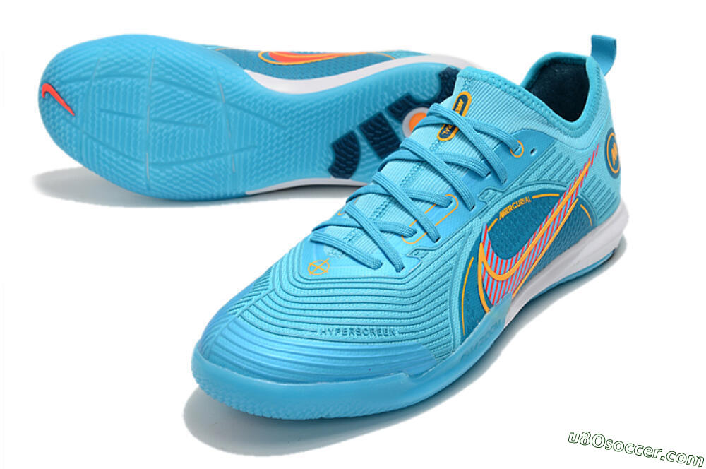 Nike Mercurial Vapor 14 Pro IC Indoor & Futsal Soccer Shoes - Blue/Red/Yellow 3