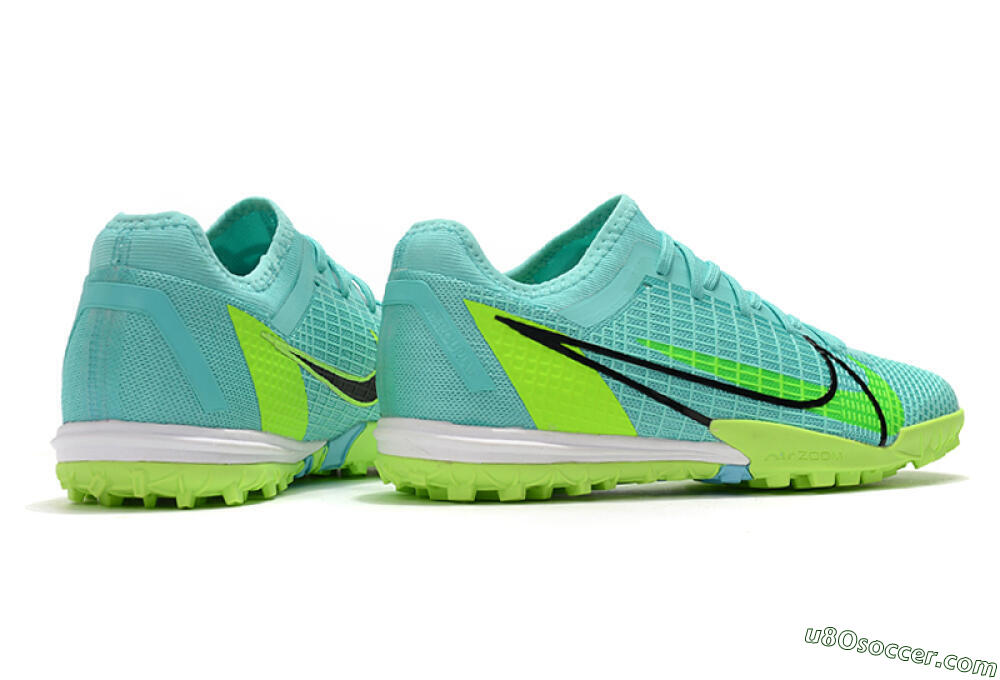 Nike Mercurial Vapor 14 Pro TF Artificial Turf Soccer Shoes - Blue/Yellow/Black 6