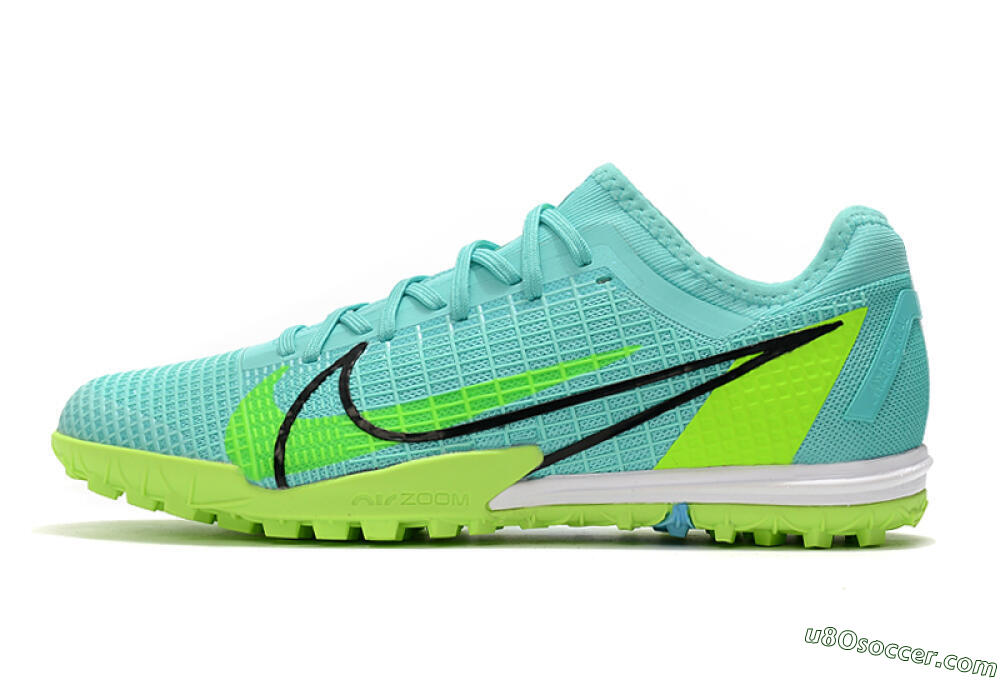 Nike Mercurial Vapor 14 Pro TF Artificial Turf Soccer Shoes - Blue/Yellow/Black 2