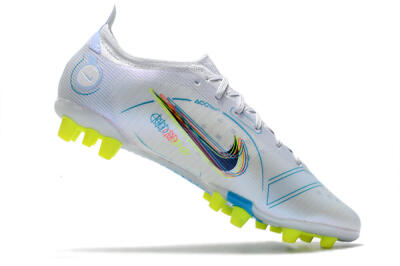 Nike Mercurial Vapor 14 Elite AG Artificial Grass Soccer Cleats - White/Blue/Yellow