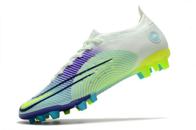Nike Mercurial Vapor 14 Elite AG Artificial Grass Soccer Cleats - Jade/Yellow/Purple