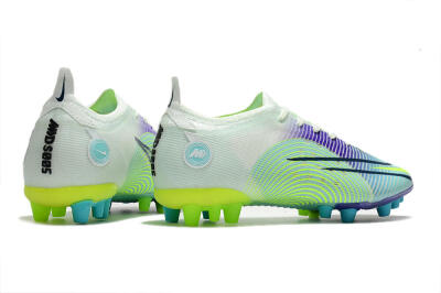 Nike Mercurial Vapor 14 Elite AG Artificial Grass Soccer Cleats - Jade/Yellow/Purple