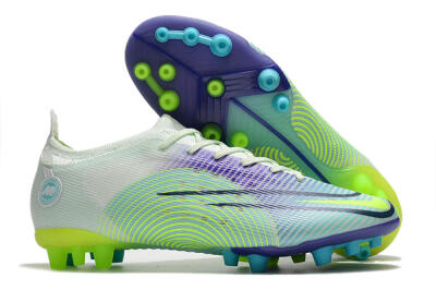 Nike Mercurial Vapor 14 Elite AG Artificial Grass Soccer Cleats - Jade/Yellow/Purple