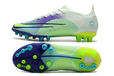 Nike Mercurial Vapor 14 Elite AG Artificial Grass Soccer Cleats - Jade/Yellow/Purple