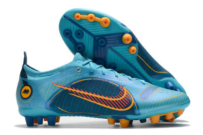 Nike Mercurial Vapor 14 Elite AG Artificial Grass Soccer Cleats - Blue/Red/Yellow
