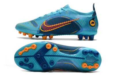 Nike Mercurial Vapor 14 Elite AG Artificial Grass Soccer Cleats - Blue/Red/Yellow