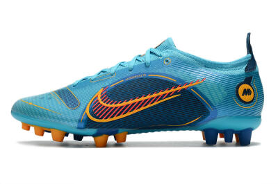 Nike Mercurial Vapor 14 Elite AG Artificial Grass Soccer Cleats - Blue/Red/Yellow