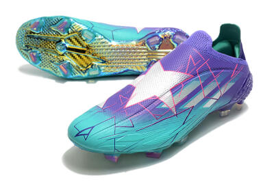 Adidas X Speedflow+ FG Firm Ground Soccer Cleats - Jade/Purple/Pink