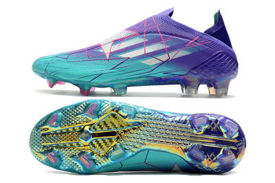 Adidas X Speedflow+ FG Firm Ground Soccer Cleats - Jade/Purple/Pink