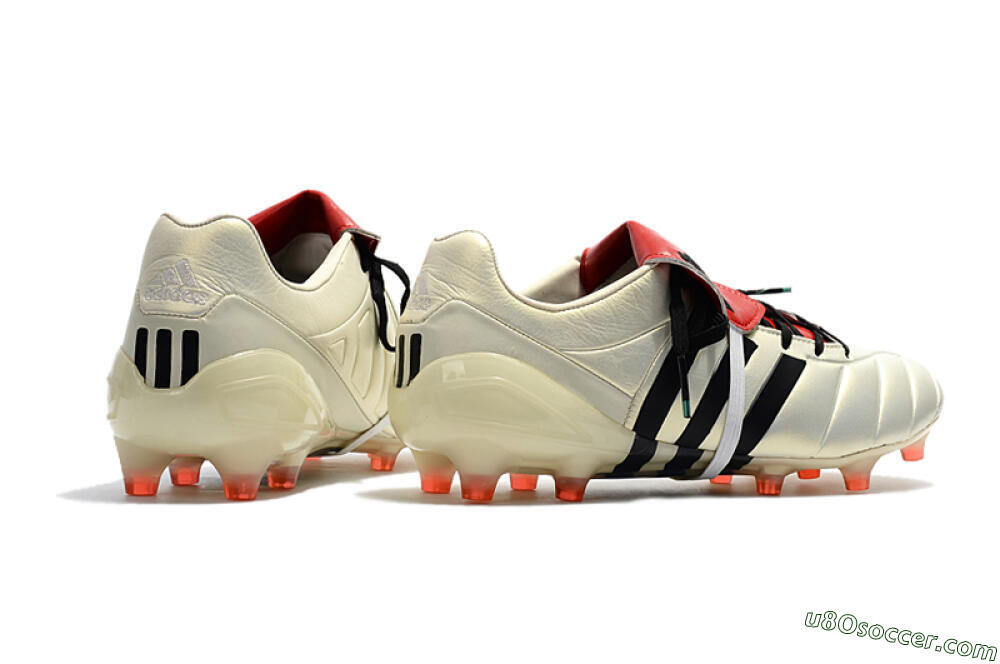 Adidas Predator Mania Champagne FG Firm Ground Soccer Cleats - Gold/Black/Red 10