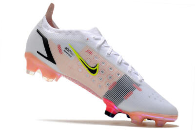 Nike Mercurial Vapor 14 Elite FG Firm Ground Soccer Cleats - White/Pink/Black/Gold