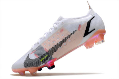 Nike Mercurial Vapor 14 Elite FG Firm Ground Soccer Cleats - White/Pink/Black/Gold
