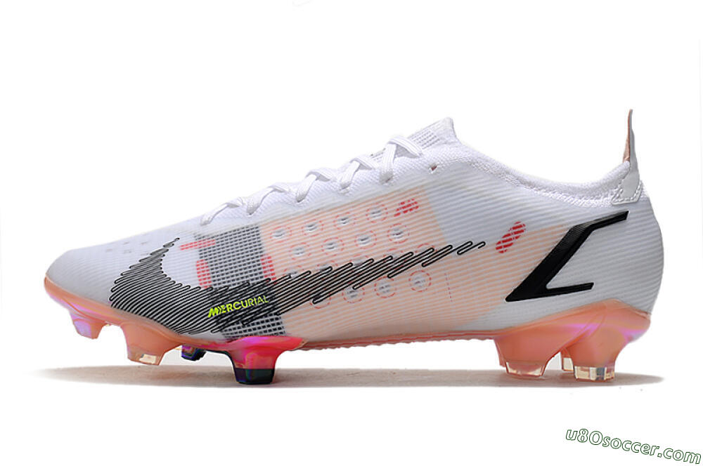 Nike Mercurial Vapor 14 Elite FG Firm Ground Soccer Cleats - White/Pink/Black/Gold 2