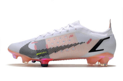 Nike Mercurial Vapor 14 Elite FG Firm Ground Soccer Cleats - White/Pink/Black/Gold