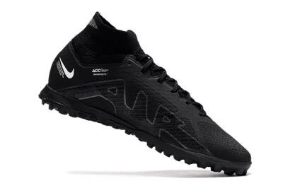 Nike Air Zoom Mercurial Superfly 9 Elite TF Artificial Turf Soccer Shoes - Black/White/Yellow