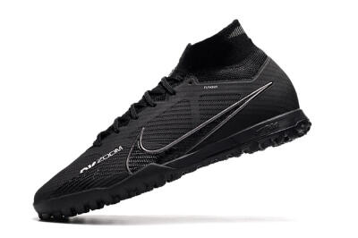Nike Air Zoom Mercurial Superfly 9 Elite TF Artificial Turf Soccer Shoes - Black/White/Yellow