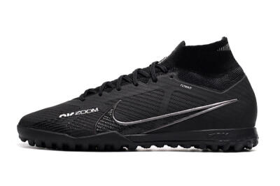 Nike Air Zoom Mercurial Superfly 9 Elite TF Artificial Turf Soccer Shoes - Black/White/Yellow